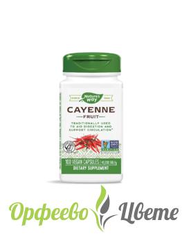 ХРАНИТЕЛНИ ДОБАВКИ Детоксикация  Cayenne Fruit/ Лют червен пипер (плод) 450 mg х 100 капсули 